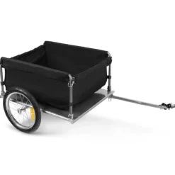 Fahrradanhänger Gepäckanhänger klappbar Lastenanhänger 40 cm Räder bis 40 kg Tragkraft