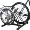 Fahrradständer Bodenparker für 2 Fahrräder Schwarz 60 x 53 x 56 cm