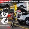 Faltbare Hebebühne mit 114,5-168 cm Einstellbarer Höhe & 3-Gang-Winkel Automobilmotor Hebebühne