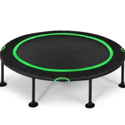 Faltbares Trampolin leises und sicheres Hüpfen φ120 x 26 cm Trampolin Schwarz und Grün