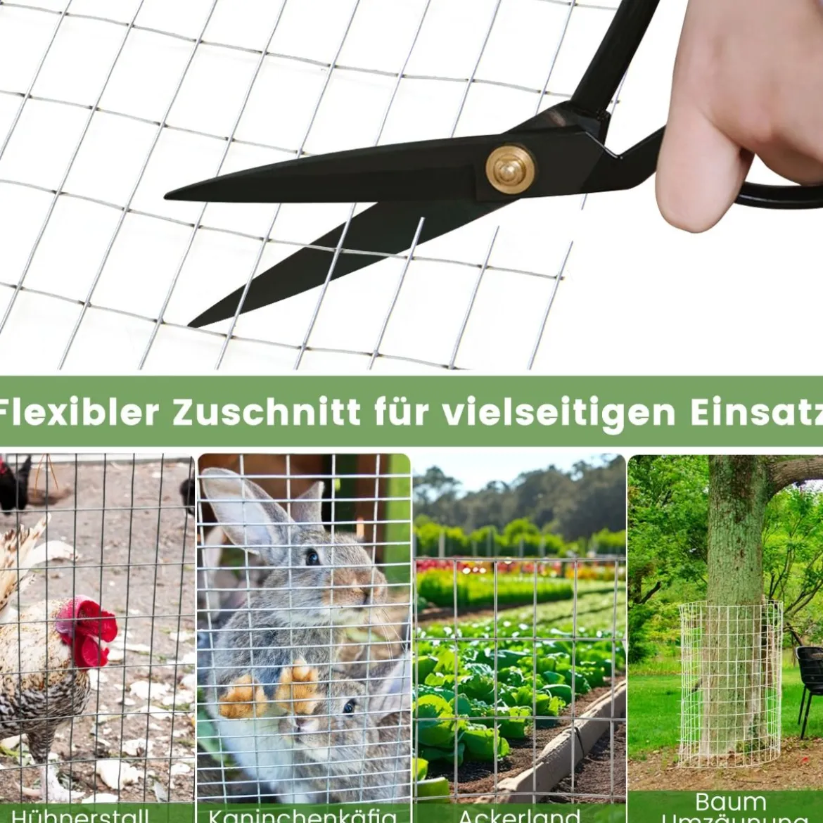 Feinmaschiger Drahtgitter mit 50 x 25 mm Maschenloch Verzinkt Drahtzaun Wühlmausgitter