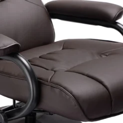 FernsehsesselDrehbar Kippbar TV Relaxsessel Relaxstuhl mit Fußhocker Braun