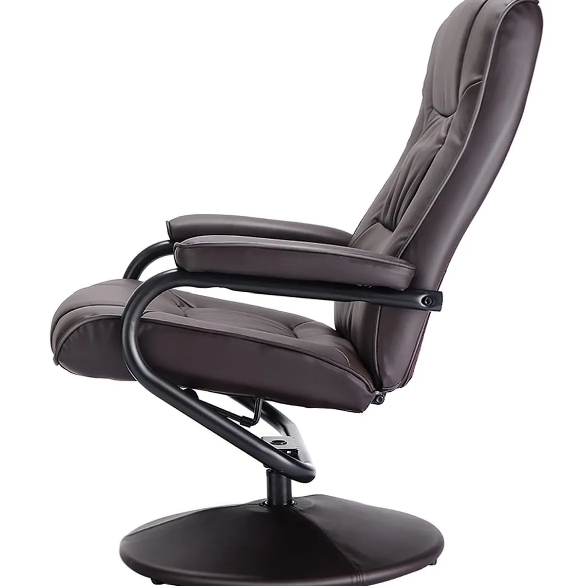 FernsehsesselDrehbar Kippbar TV Relaxsessel Relaxstuhl mit Fußhocker Braun