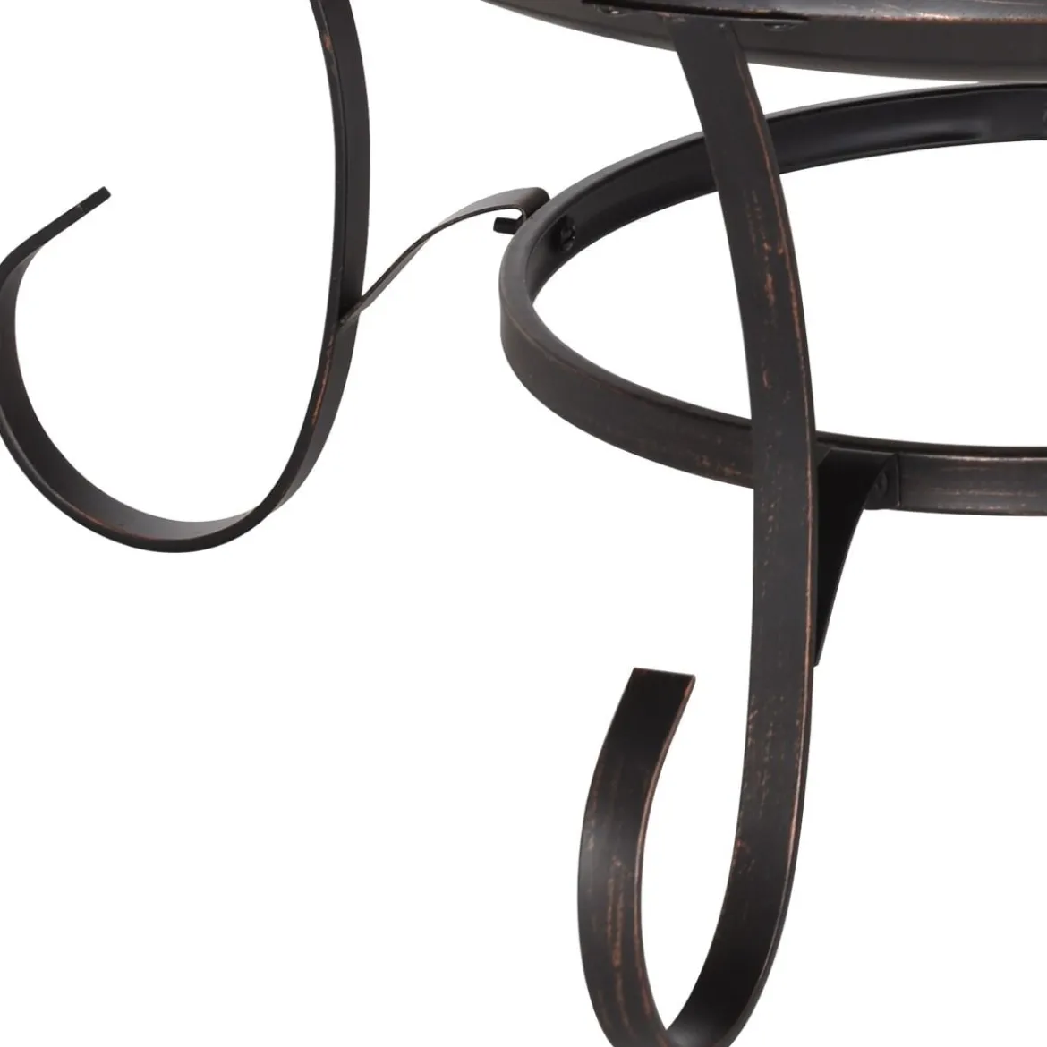 Feuerstelle Garten Grill Feuerkorb mit Funkenhaube 76 x 76 x 53 cm Schwarz