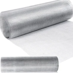 Feuerverzinktes Drahtgeflecht 15 x 15 mm Maschendraht 19 Gauge Metallgitter Drahtgitter 122 x 150 cm Silber