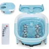 Fußbad Massagegerät Klappbar mit Fernbedienung Fußbad-Whirlpool 42 x 40 x 24 cm Blau