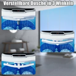 Fußbad Massagegerät mit Rollen 35-48℃ Elektrische Fußbadewanne Duschemassage Blau