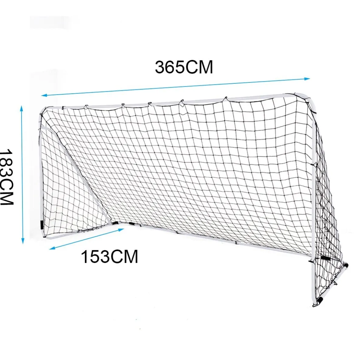 Fußballtor aus Stahl für Spiele und Training von Kindern und Teenagern ab 6 Jahren 365 x 153 x 183 cm