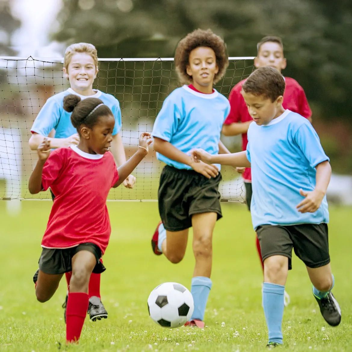 Fußballtor aus Stahl für Spiele und Training von Kindern und Teenagern ab 6 Jahren 365 x 153 x 183 cm