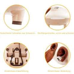 Fußmassage Elektrische Shiatsu Fußmassagegerät inkl. 5 Massagetypen 45 x 37 x 30 cm