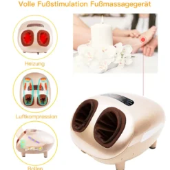 Fußmassage Elektrische Shiatsu Fußmassagegerät inkl. 5 Massagetypen 45 x 37 x 30 cm