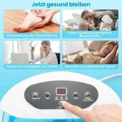 Fuß-Massagegerät Fussbad Fussbadewanne mit abnehmbarem Pediküre-Stein 1-stündiger automatischer Abschaltung Blau