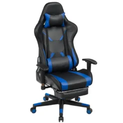 Gamingstuhl Bürostuhl Racing Chair Drehstuhl Blau