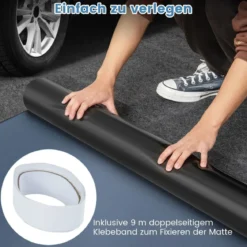 Garage Bodenmatte 800 x 220 cm Auto Ölauffangmatte Ölmatte rutschfest & wasserdicht