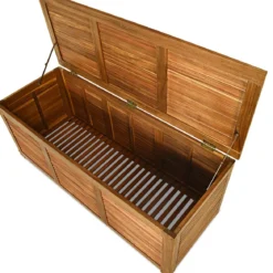 Gartenbox Aufbewahrungsbox für Garten und Hinterhof Akazienholz 120x45x45cm