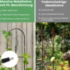 Garten Spalier für Kletterpflanzen Rostfreier Metall Pflanzenstützrahmen für Hochbeet