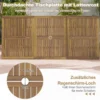 Gartentisch Akazienholz Garten Esstisch für 8 Personen Rechteckiger Terrassentisch 200 x 90 x 75 cm
