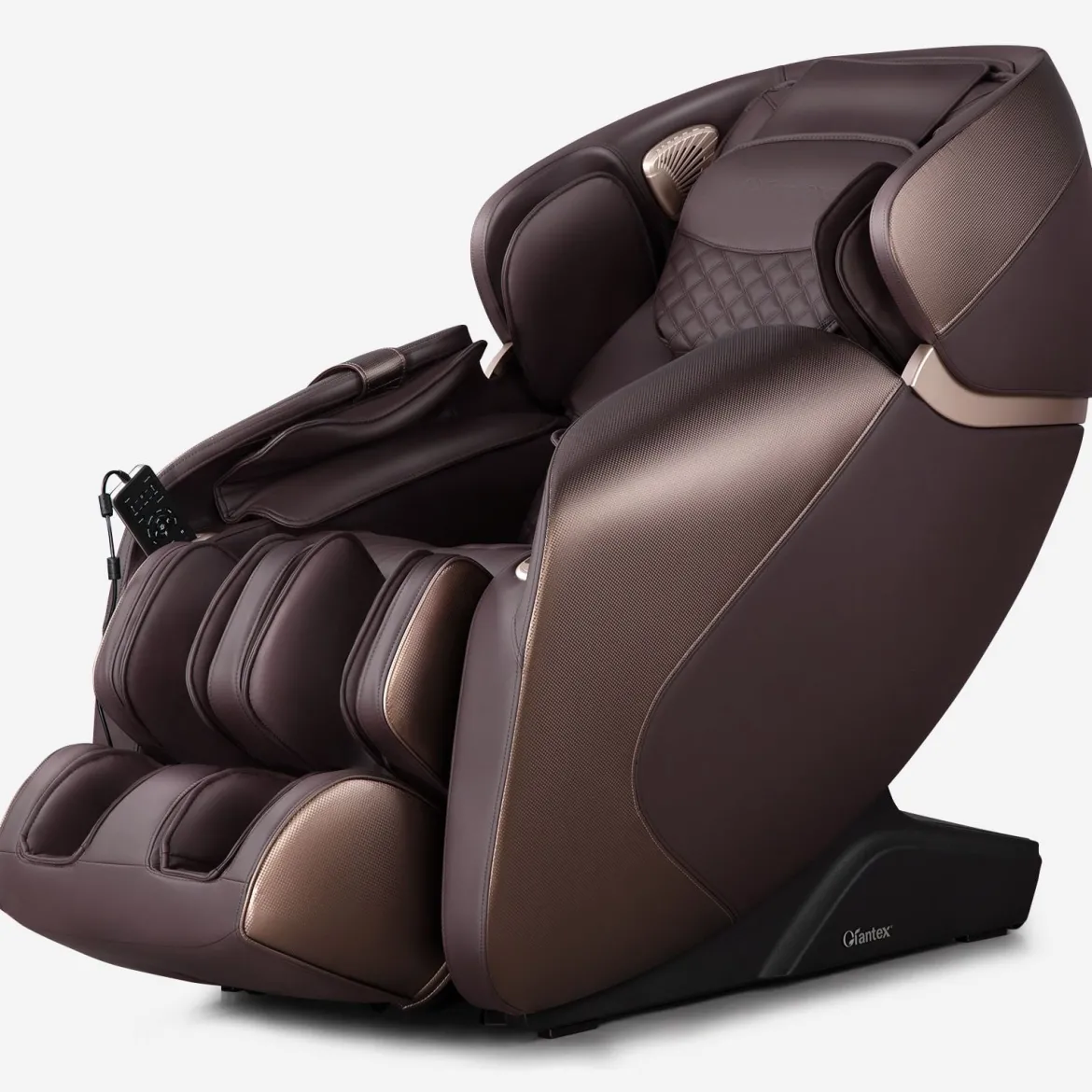 Generisch Relaxe Massagesessel Ganzkörper Massagestuhl elektrisch mit Heizung und Luftkompression Braun
