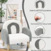 Gepolsterter Kindersofa mit Massivholzbeinen Kindersessel Grau