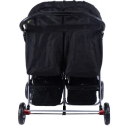 Geschwisterwagen Klappbarer Kinder Zwillingswagen Geschwisterkinderwagen Schwarz 82 x 91 x 105 cm