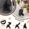 Geschwisterwagen klappbar Zwillingswagen mit verstellbarer Rückenlehne Tragbarer Zwillingsbuggy Dunkelgrau