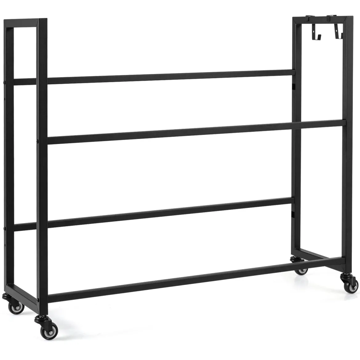 Getränkekistenregal aus Stahl Kistenregal mit Ablagen für 6 Kisten104 x 32 x 89 cm Schwarz