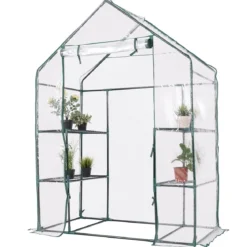 Gewächshaus Foliengewächshaus Treibhaus Pflanzenhaus Tomatenhaus 143 x 73 x 195 cm