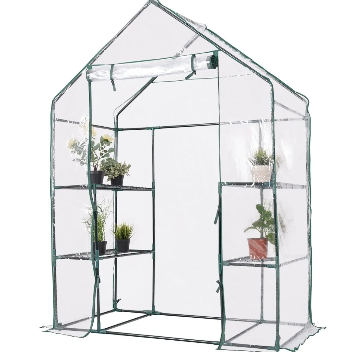 Gewächshaus Foliengewächshaus Treibhaus Pflanzenhaus Tomatenhaus 143 x 73 x 195 cm