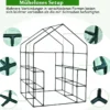 Gewächshaus Mini-Gewächshaus tragbares Gewächshaus Foliengewächshaus Treibhaus Pflanzenhaus Grün
