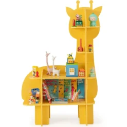 Giraffe Bücherregal für Kinder Spielzeug-Aufbewahrungsorganisator mit offenen Regalen