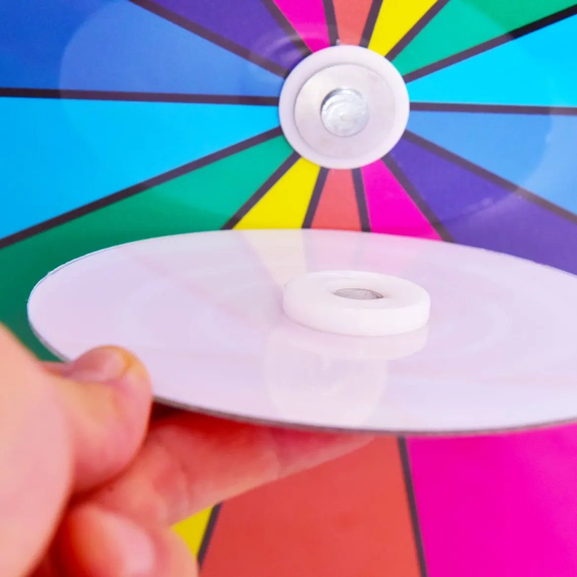 24" Glücksrad Spielzeug Farbe Rad Spiele für Lotteriespiele Wortspiele φ60cm
