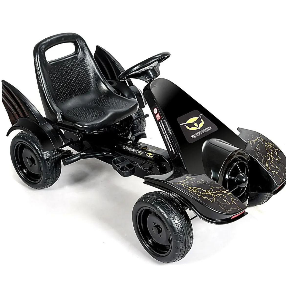 Gokart für Kinder Go Cart mit Bremsen Tretauto Verstellbarer Sitz Pedalfahrzeug Kinderfahrzeug 112x62x61cm