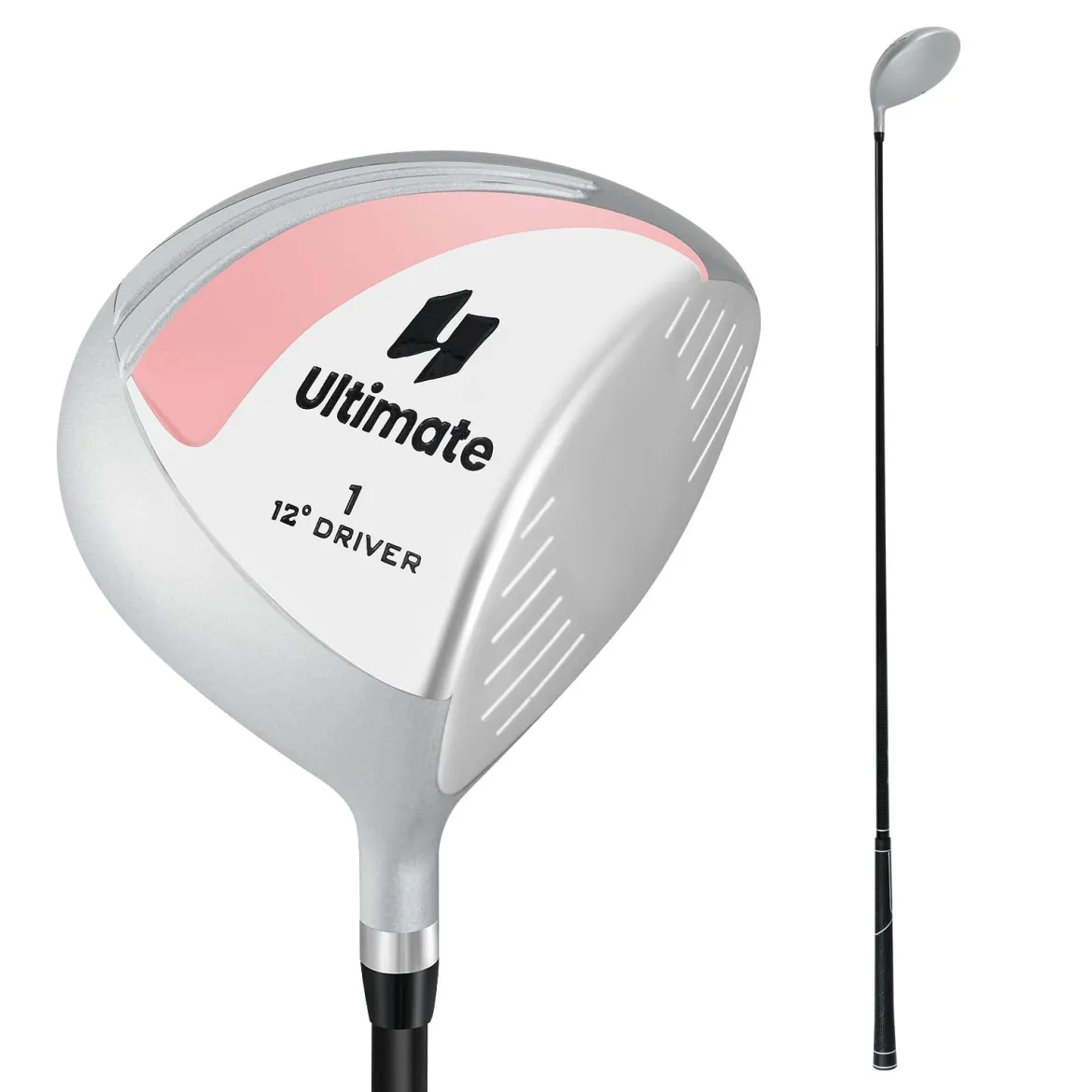 Golf Driver für Damen 460CC Golfschläger aus Aluminium für Rechtshänder mit Schlägerhaube & Graphitschaft
