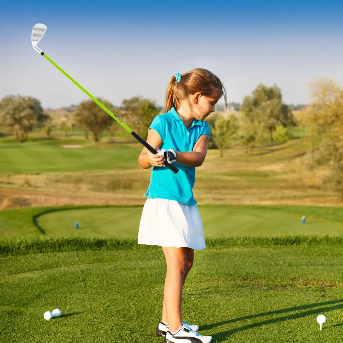 Golf Eisen 7 für Kinder mit Schlägerhaube Golf-Eisen Einzel aus Aluminium für Rechtshänder