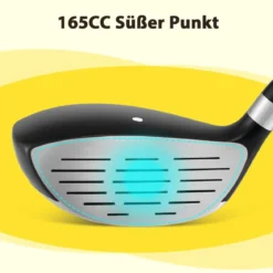 Golf #3 Fairway Holz für Kinder mit Schlägerhaube 34 Zoll 15 Grad Fiberglas-Schaft Golfschläger