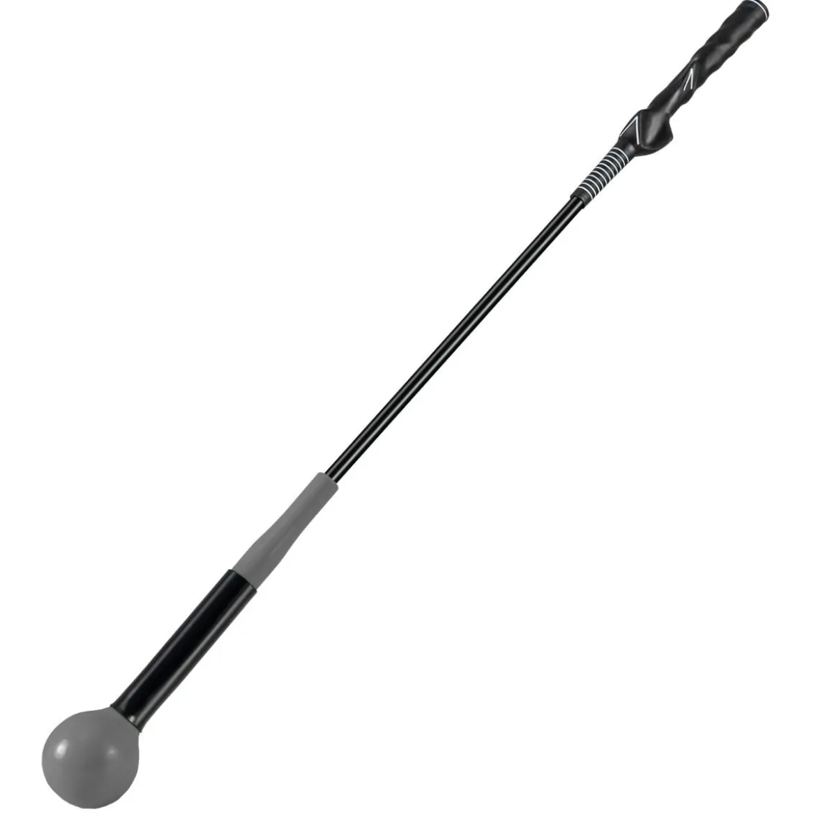 Golfschwungtrainer-Hilfe 80cm Golf Trainingshilfe mit Gewichts-Kopf für Griff Rhythmus Flexibilität Balance Grau