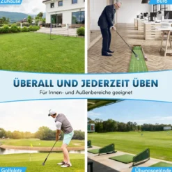 Golfschwungtrainer-Hilfe 100cm Golf Trainingshilfe mit Gewichts-Kopf für Griff Rhythmus Flexibilität Balance Grau