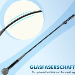 Golfschwungtrainer-Hilfe 100cm Golf Trainingshilfe mit Gewichts-Kopf für Griff Rhythmus Flexibilität Balance Grau