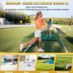 Golfschwungtrainer-Hilfe 80cm Golf Trainingshilfe mit Gewichts-Kopf für Griff Rhythmus Flexibilität Balance Gelb