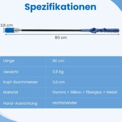Golf Schwungtrainer mit Rutschfestem Griff Golf-Trainingshilfe Warm-up Übungsgerät Blau