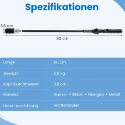 Golf Schwungtrainer mit Rutschfestem Griff Golf-Trainingshilfe Warm-up Übungsgerät Schwarz