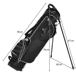 Golftasche 9 inch Golfbag Pencil Bag Profi-Reisebag Ständerbag mit Kopfteil und Tragegurt