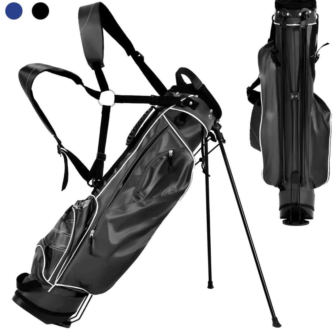 Golftasche 9 inch Golfbag Pencil Bag Profi-Reisebag Ständerbag mit Kopfteil und Tragegurt