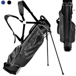 Golftasche 9 inch Golfbag Pencil Bag Profi-Reisebag Ständerbag mit Kopfteil und Tragegurt