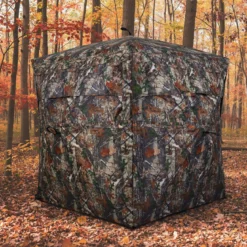 360 Grad Einweg-Durchsicht Bodenzelt Jagdversteck 4-Personen Pop-up Tarnzelt mit Tragetasche