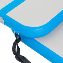 Gymnastikmatte Aufblasbar Tumbling Matte Trainingsmatte Blau/Rosa/Schwarz 400 x 100 x 10 cm