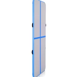 Gymnastikmatte Aufblasbar Tumbling Matte Trainingsmatte Blau/Rosa/Schwarz 400 x 100 x 10 cm