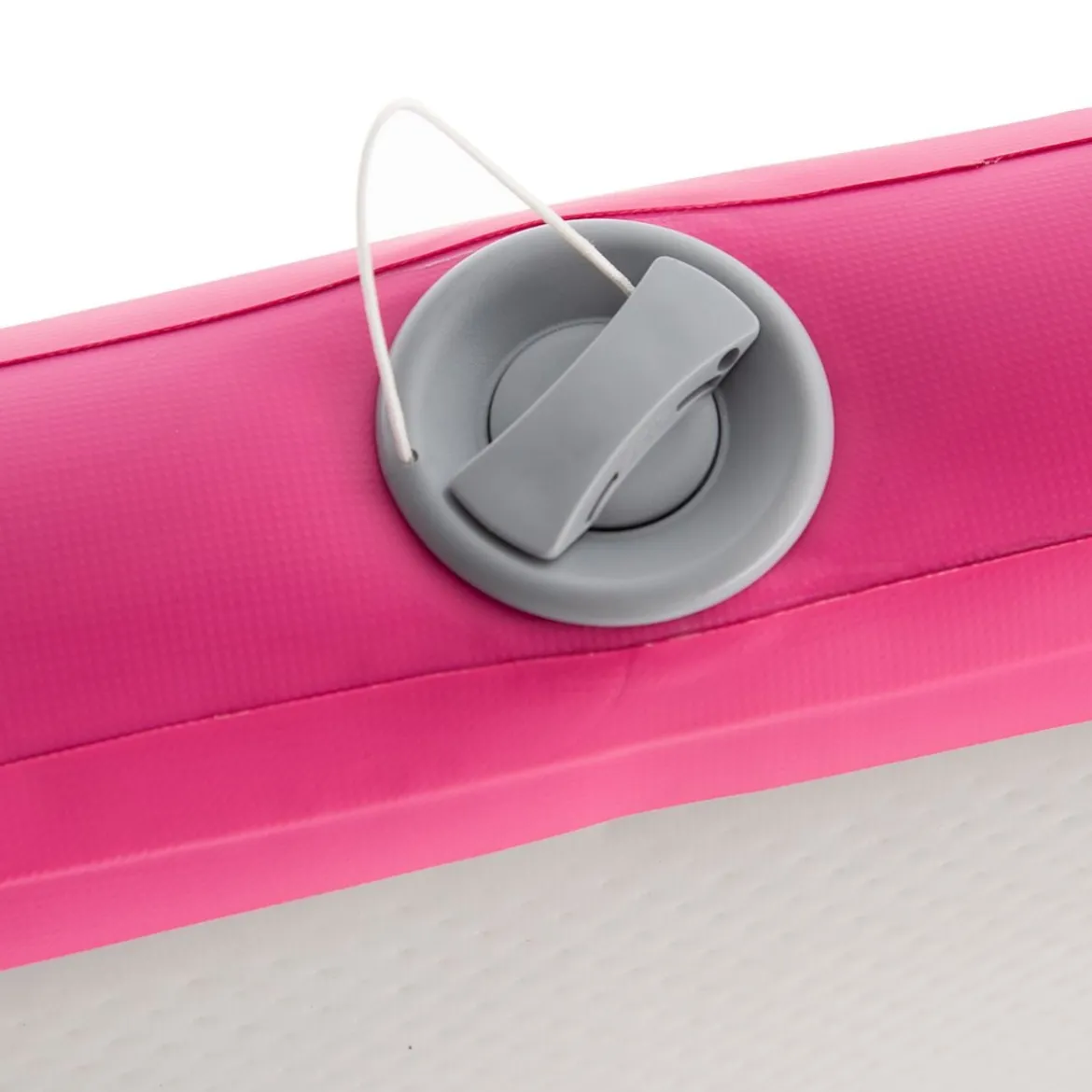 Gymnastikmatte Aufblasbar Tumbling Matte Trainingsmatte Blau/Rosa/Schwarz 400 x 100 x 10 cm