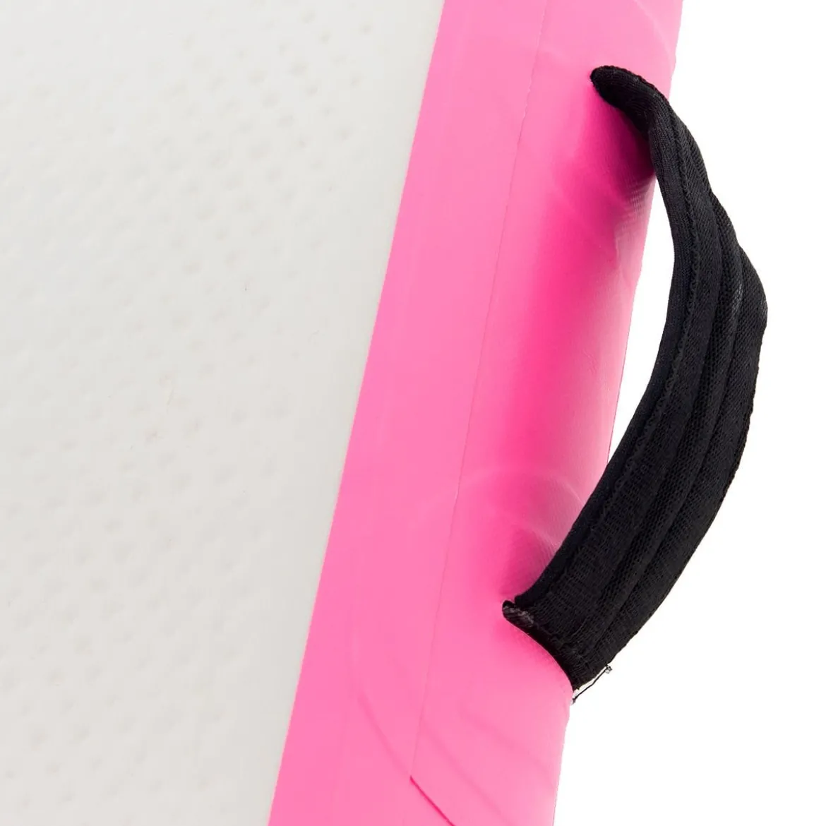 Gymnastikmatte Aufblasbar Tumbling Matte Trainingsmatte Blau/Rosa/Schwarz 400 x 100 x 10 cm