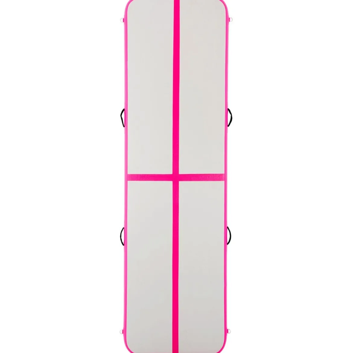 Gymnastikmatte Aufblasbar Tumbling Matte Trainingsmatte Blau/Rosa/Schwarz 400 x 100 x 10 cm